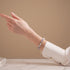 Starlit Waves | Silver | Firefly Glass Macrame Bracelet